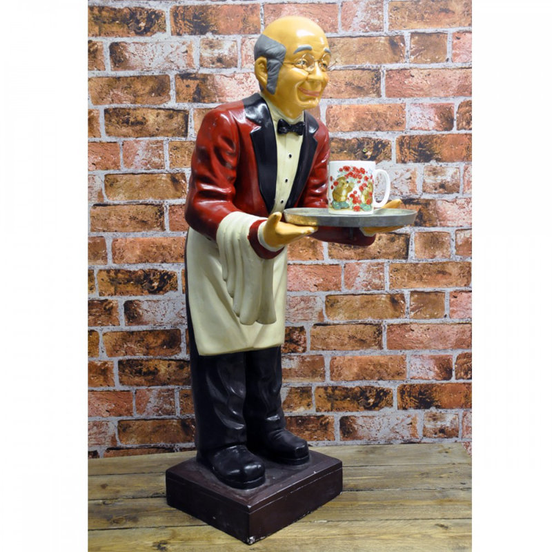 Prestington Old Man Waiter Statue & Reviews Wayfair.co.uk